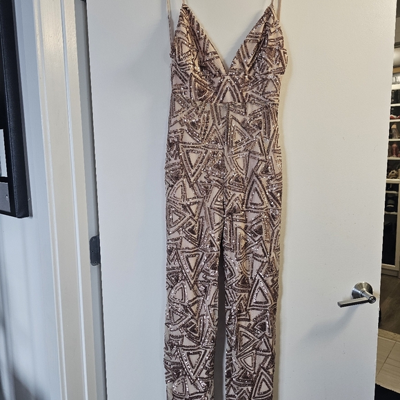Sequin Jumpsuit - Picture 2 of 3